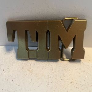 1980’s vintage brass colored belt buckle